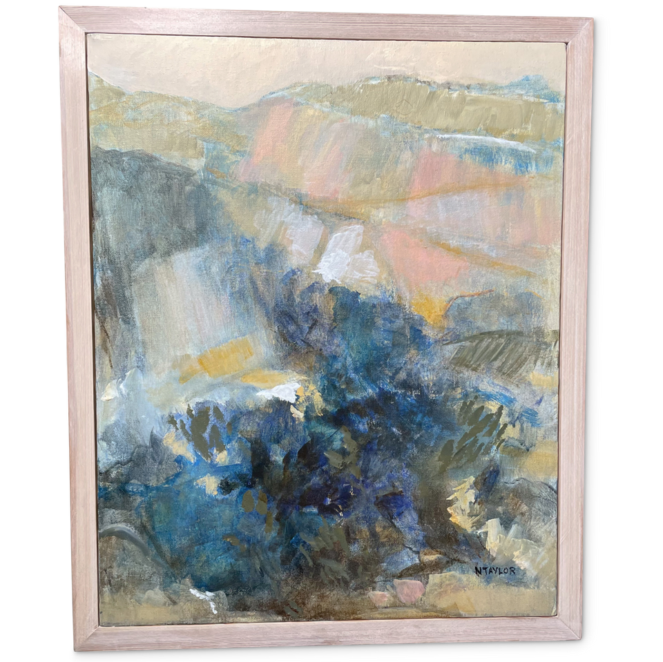 Acrylic on Canvas of a French Quarry