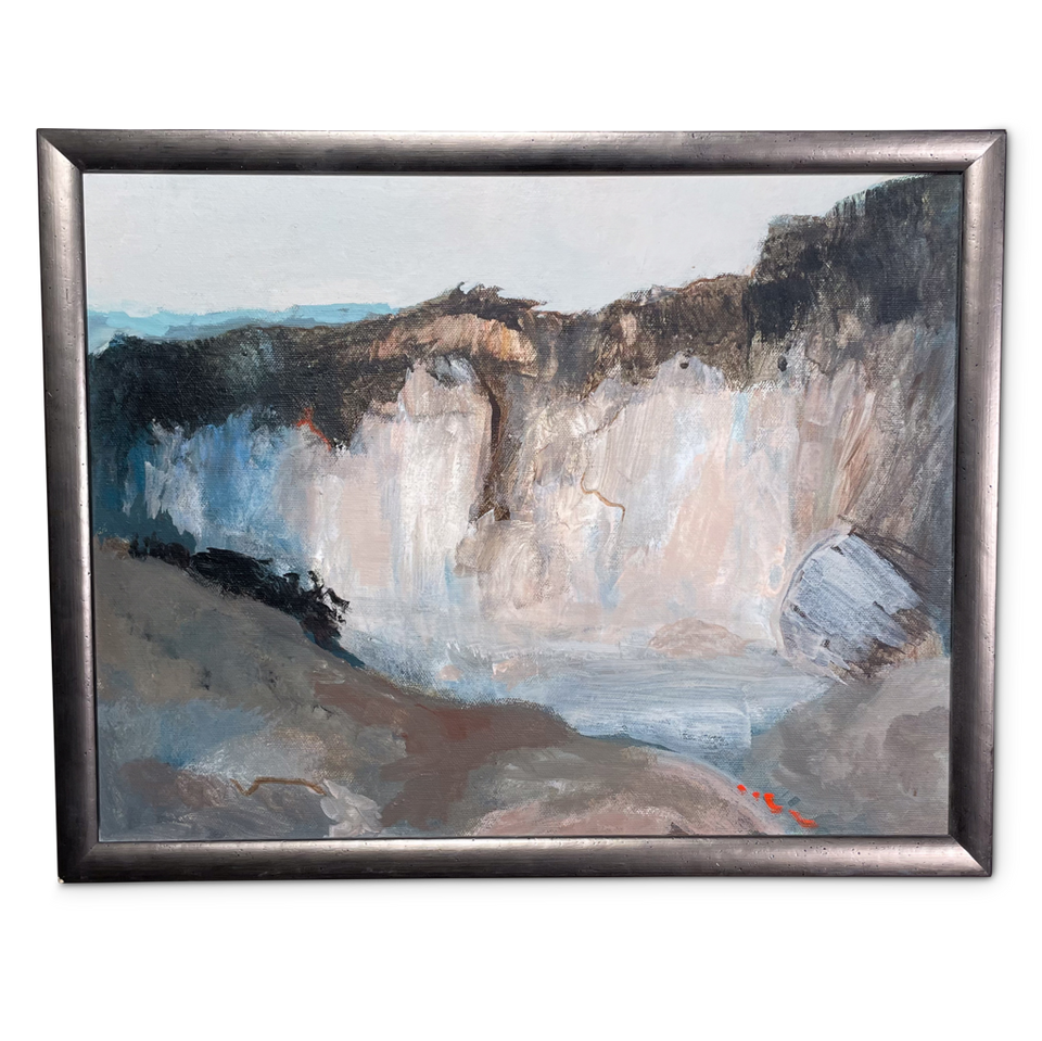 Acrylic on Canvas of a French Quarry