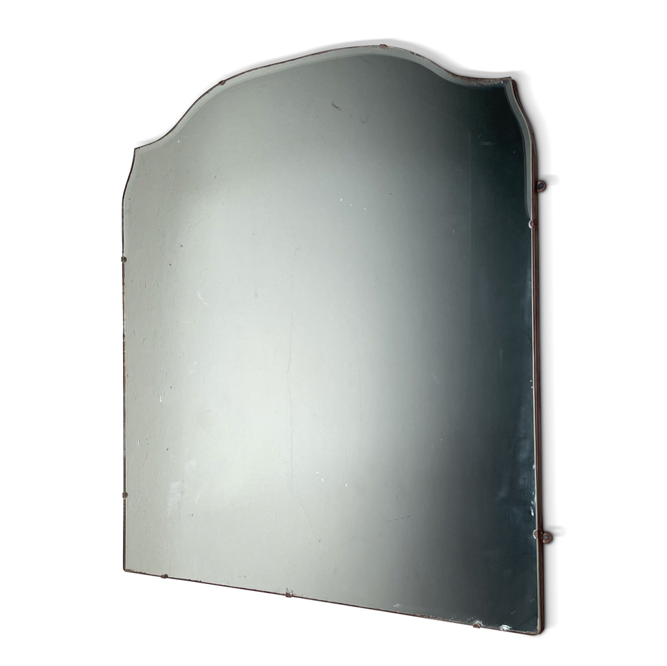 Large Bevelled Shield Mirror