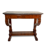 Napoleon III Figured Walnut Console Table