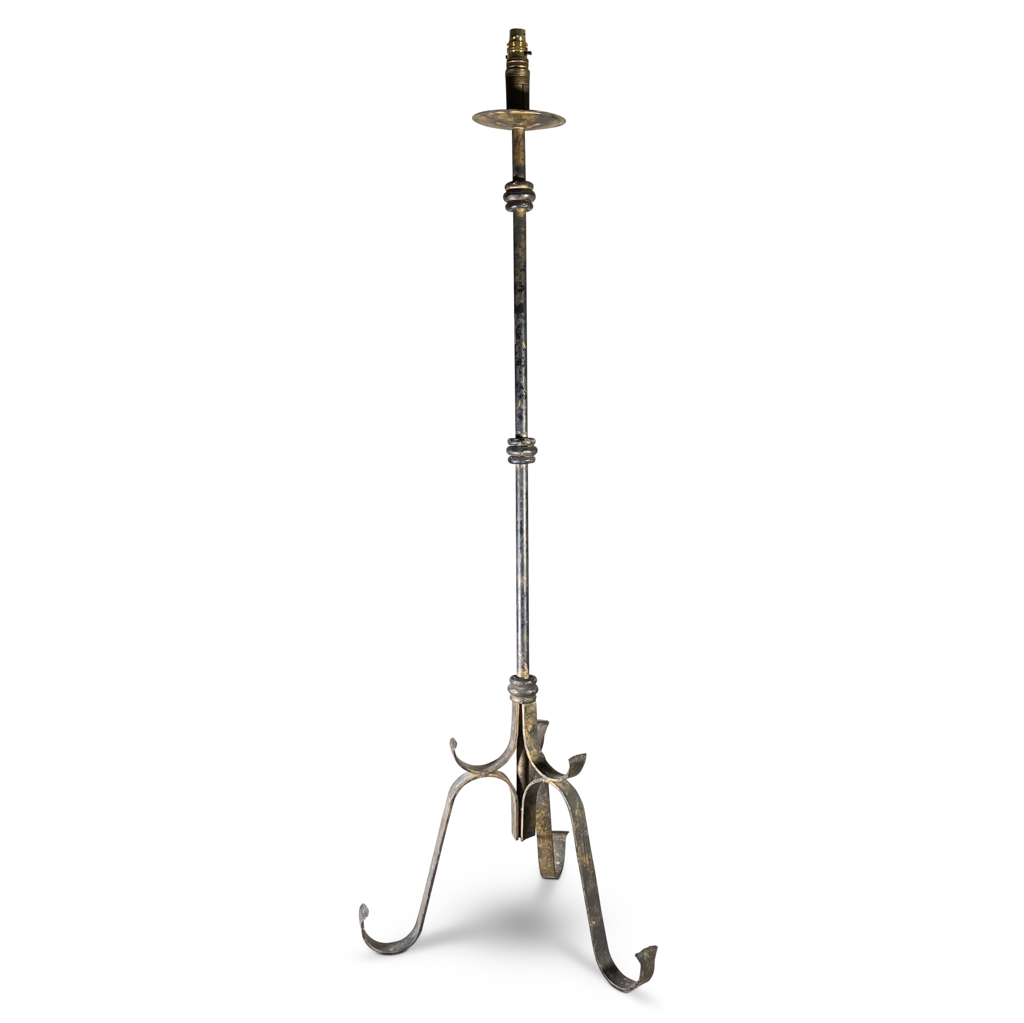 Narrow tripod on sale floor lamp